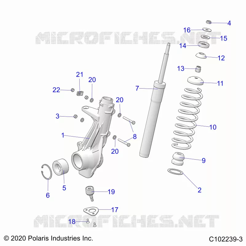 SUSPENSION, FRONT STRUT