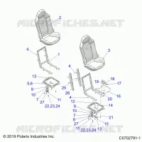 SITZ ASM. AND SLIDER