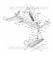 FRONT SUSPENSION AND SKI WIDETRAK / 0932064 (4922982298011A)