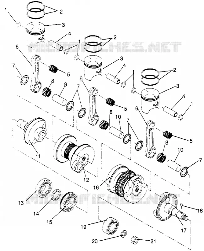 KOLBEN   KURBELWELLE 600 XCR SP 0965677 AND EUROPEAN 600 XCR SP E965677 (4932063206D004)