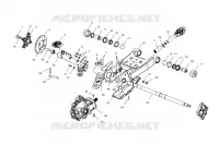 SWING ARM/HINTER GETRIEBEGEHÄUSE MOUNTING
