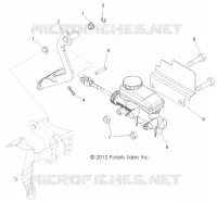 BREMSES, PEDAL AND MASTER CYLINDER