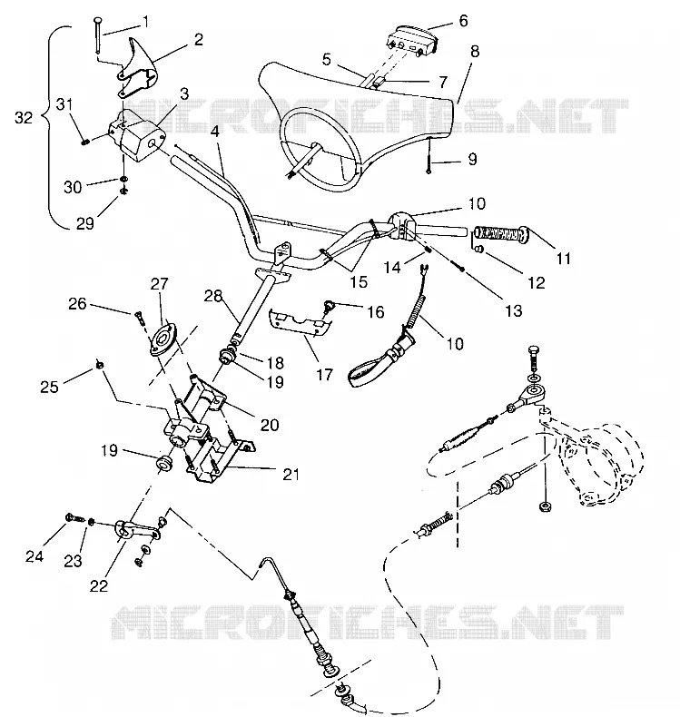 Lenkung SLX 780 B954287 (4933953395A013)