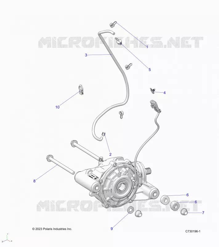 ANTRIEB, FRONT GEARCASE MOUNTING
