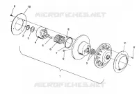 angetriebene Kupplungs ASSEMBLY 500 EFI / 0930674 and  500 EFI SKS / 0930574 (4922962296024A)