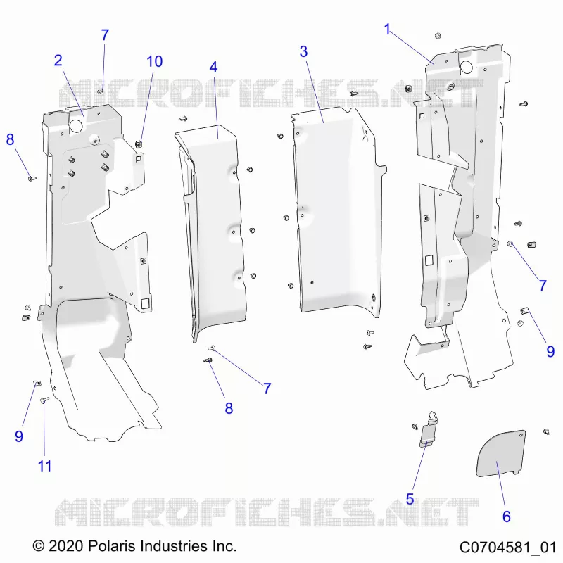 KAROSSERIE HINTEN CLOSEOFF, SIDE PANELS