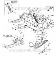 FRONT SUSPENSION AND SKI TRAIL 0962761, TRAIL TOURING 0962262, AND EUROPEAN (4931763176B001)