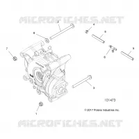 DRIVE TRAIN, GEARCASE MOUNTING, REAR