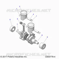ENGINE, PISTON AND KURBELWELLE