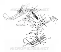 FRONT SUSPENSION AND SKI LITE GT 0963133 AND EUROPEAN LITE GT E963133 (4933083308B001)