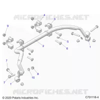 SUSPENSION, REAR STABILISATORSTANGE