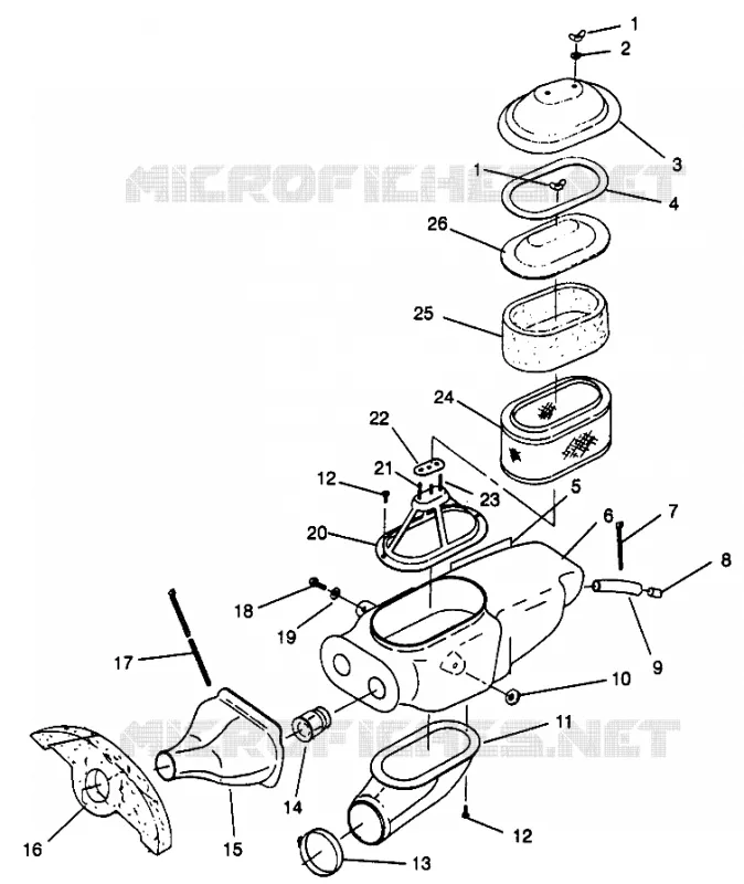 LUFTFILTERKASTEN  SCRAMBLER W967840 (4935823582B001)