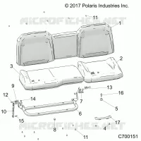 SITZ ASM. REAR