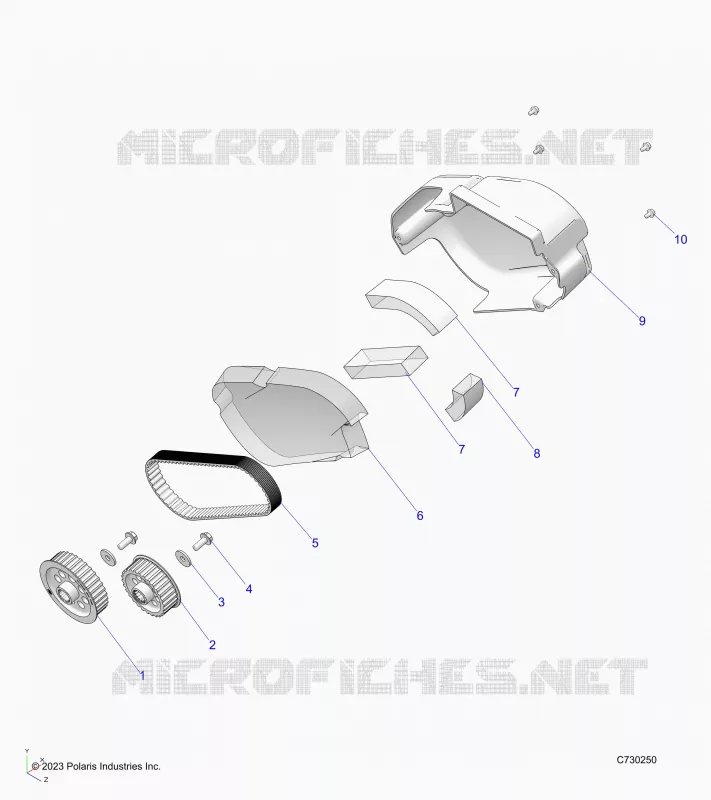 ELEKTRIC, MOTOR-EV, BELT, COVER AND SPROCKETS