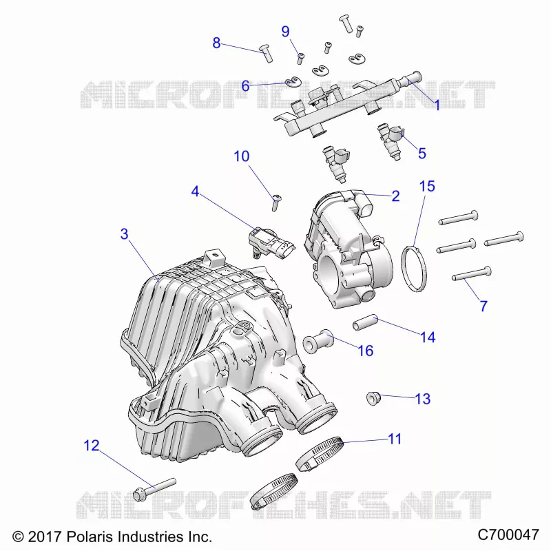 ENGINE, LUFTEINLASS MANIFOLD