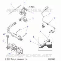 KRAFTSTOFFSYSTEM, RAIL, LINES AND THROTTLE BODY