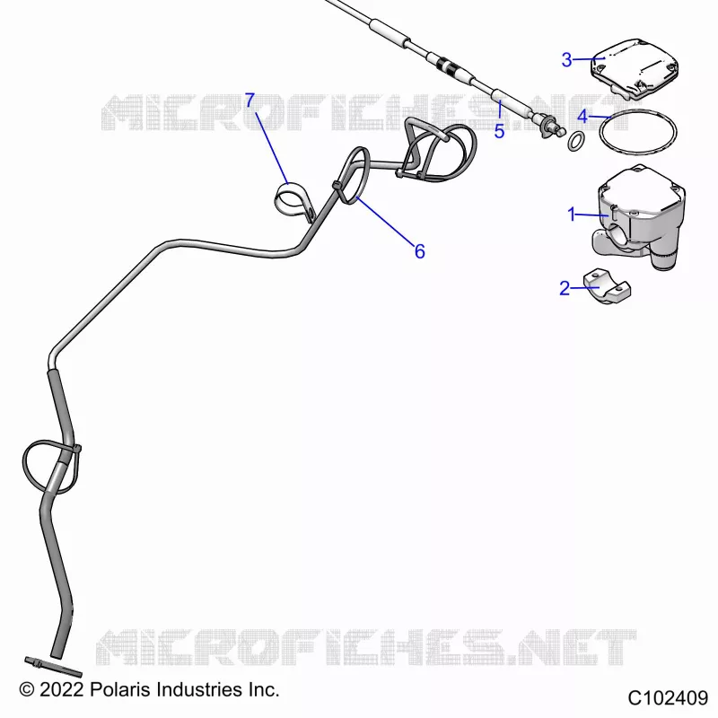 LENKUNG, CONTROLS, THROTTLE ASM. AND CABLE