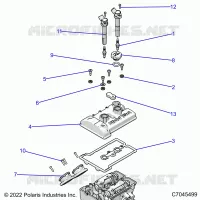 ENGINE, THROTTLE BODY AND VENTILDECKEL