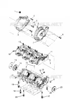 CRANKCASE ASSEMBLY  SL 750 B954070 (4930523052B013)