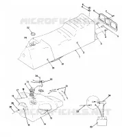 SITZ/GASBEHÄLTER ASSEMBLY 500 Classic (4921252125007A)
