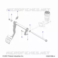 BRAKES, PEDAL AND MASTER CYLINDER MOUNTING