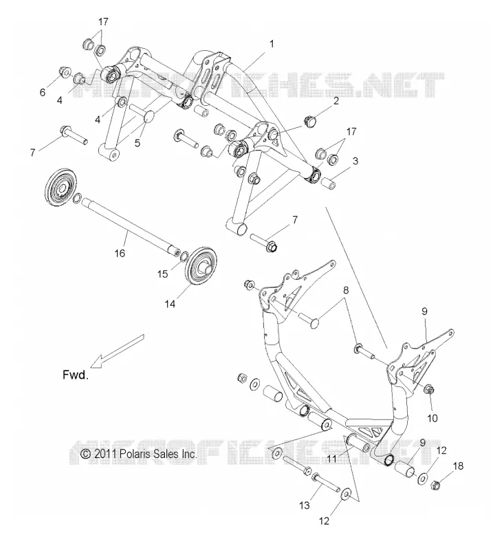 Aufhängung hinten CRANK