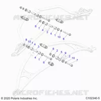 FRONT SUSPENSION A-ARM, MOUNTING