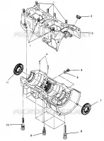CRANKCASE ASSEMBLY 500 EFI 0963774 AND EUROPEAN 500 EFI E963774 (4936183618C007)