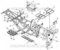 BUMPER / GEPÄCHTRÄGER MOUNTING 6X6 350L W938739 (4924062406003A)