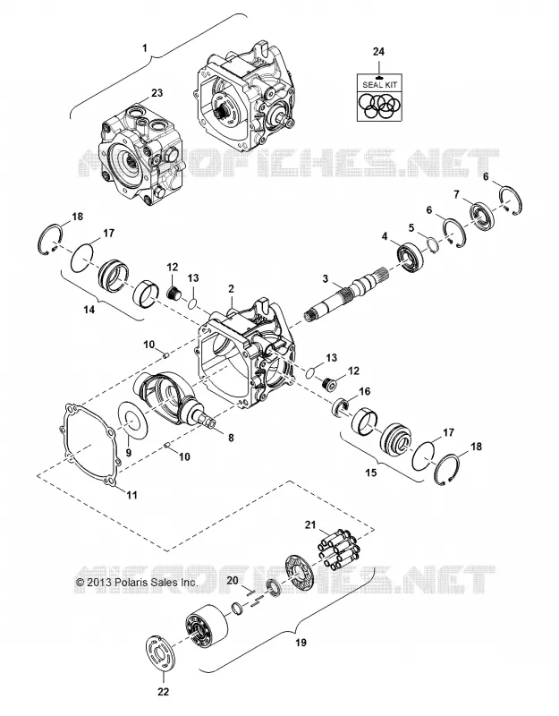 HYDRAULIK PUMPE Hauptgehäuse