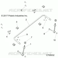 SUSPENSION, FRONT STABILISATORSTANGE