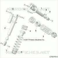 SUSPENSION, FRONT SHOCK MOUNTING