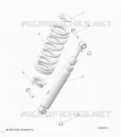 SUSPENSION, FRONT SHOCK MOUNTING