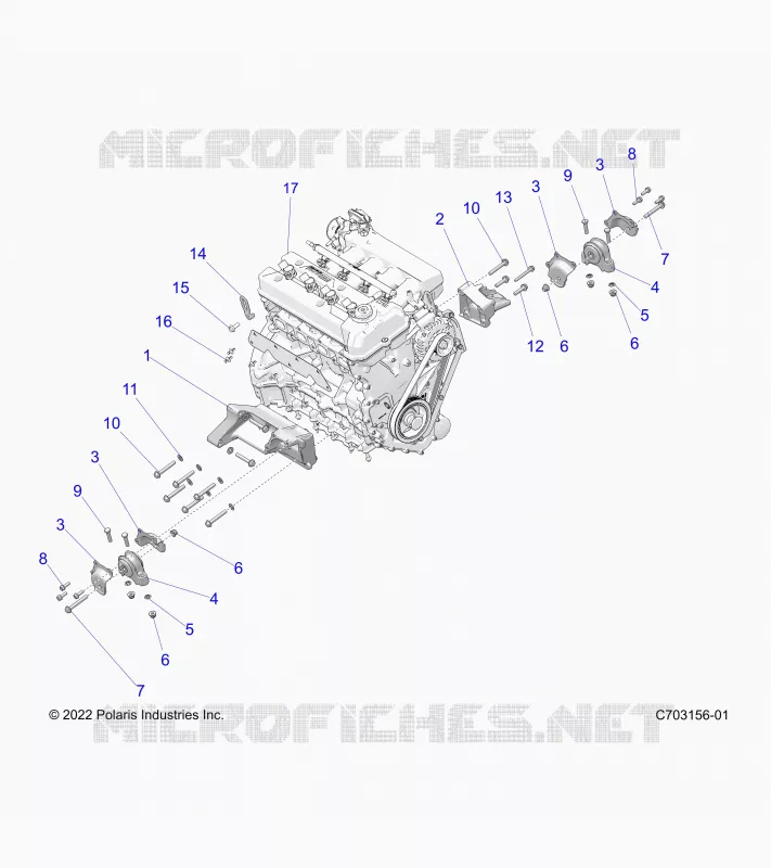 MOTOR, MOUNTING & LONG BLOCK