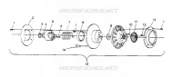 angetriebene Kupplungs ASSEMBLY  500 EFI 0952774, EFI SKS 0952574,   EFI SKS PT 0952 (4929052905C004)