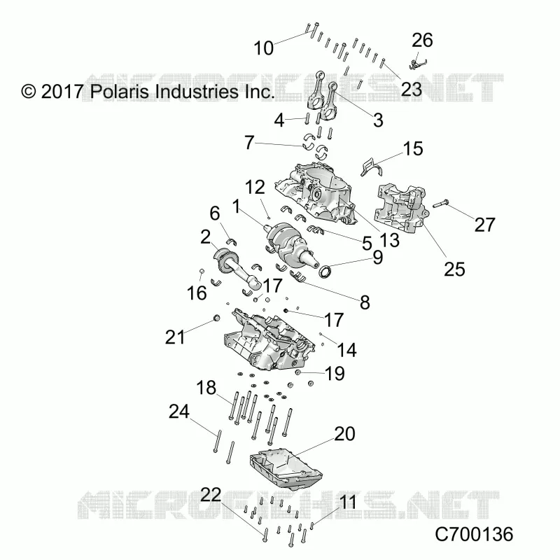 CRANKCASE AND CRANKSHAFT