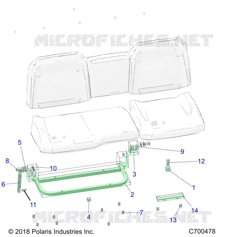 SITZ ASM. REAR FRAME