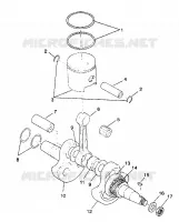 KURBELWELLE AND KOLBEN 6X6 250 W938727 (4924092409043A)