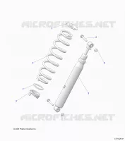 SUSPENSION, REAR SHOCK MOUNTING