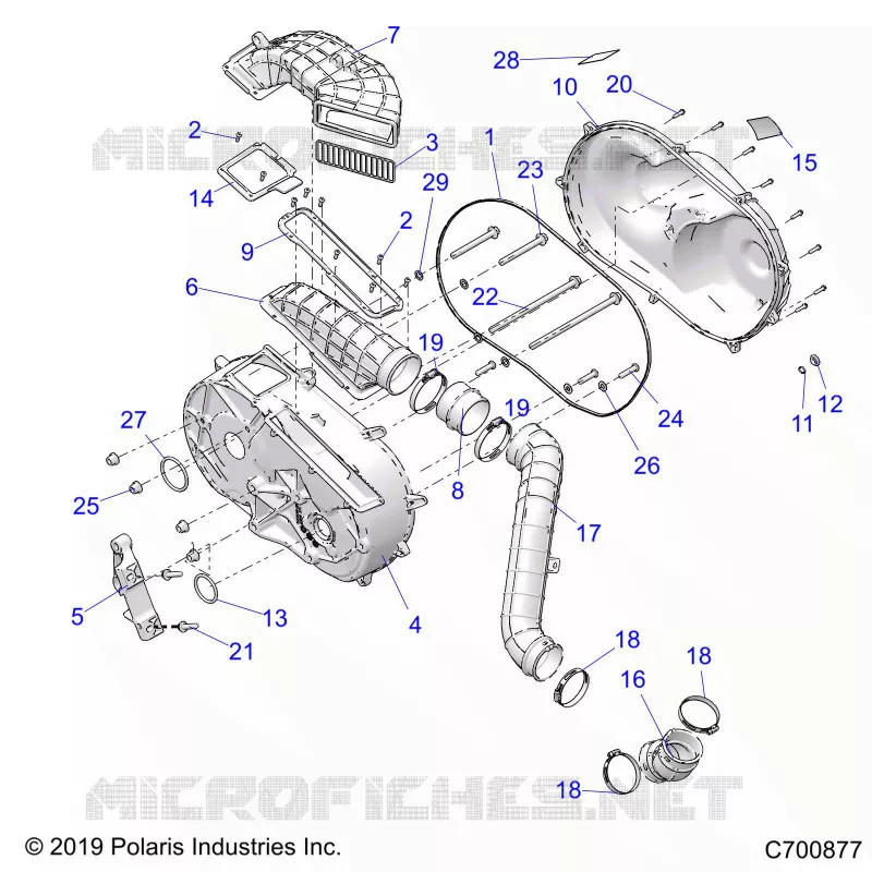 ANTRIEB, CLUTCH COVER AND DUCTING