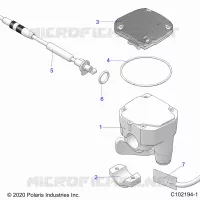 LENKUNG, CONTROLS, THROTTLE ASM. AND CABLE