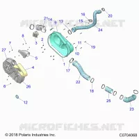 DRIVE TRAIN, CLUTCH COVER AND DUCTING