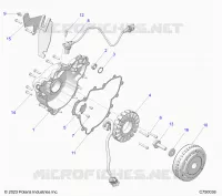 ENGINE, STATOR AND FLYRAD