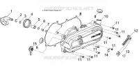 KICK START/CRANKCASE COVER, LH
