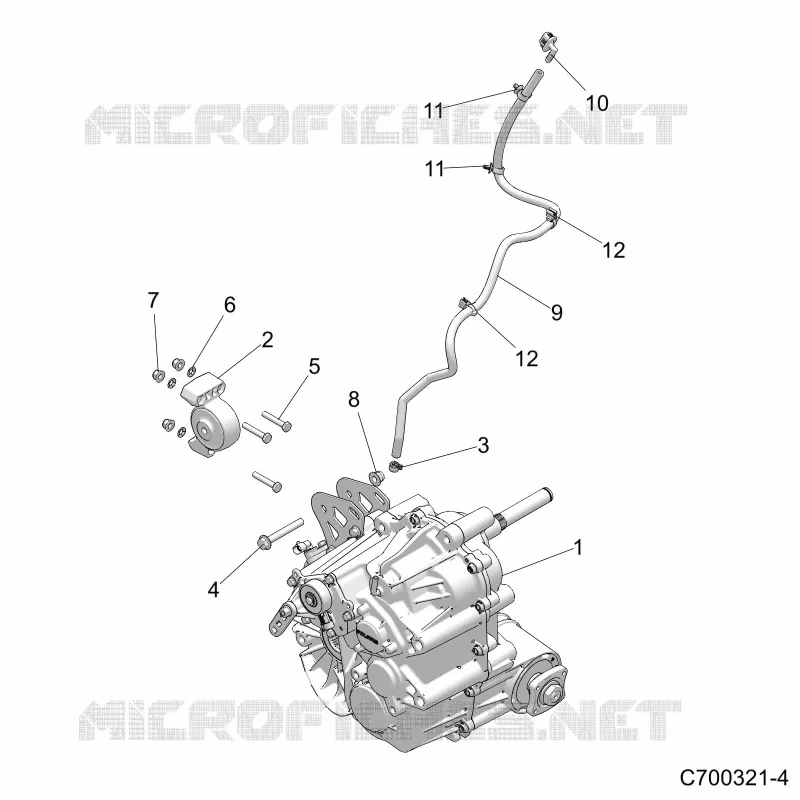 DRIVE TRAIN, MAIN GEARCASE MOUNTING