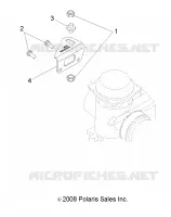 MOTOR, VERGASER BRACKET