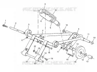 FRONT Drehmomentarm (SKS) 700 SKS 0970566 and EUROPEAN 700 SKS E970566 (4938573857B013)