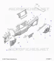 INSTRUMENTENTAFEL LOWER, RIDE COMMAND