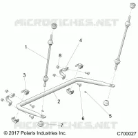 SUSPENSION, REAR STABILISATORSTANGE