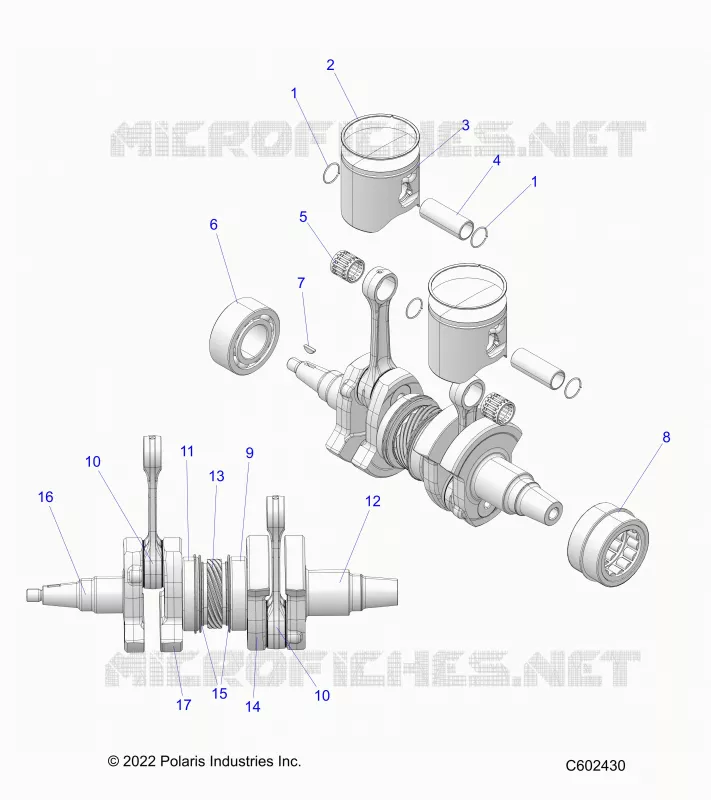 ENGINE, PISTON AND KURBELWELLE